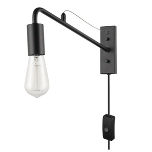 Globe Electric Holden 2-in W 1-Light Matte Black Modern/Contemporary Wall Sconce
