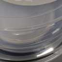 BoxedHome BPA Free Plastic Round Mixing Bowl with Lids, 12 Pack Nesting Bowls with Lids Set, Microwave and Dishwasher Safe Prep & Serving Bowls Great for Mixing, Baking, Serving (White, 12pcs)