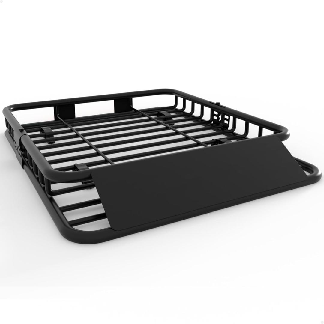 GarveeLife 46 in x 36 in Universal Roof Rack Carrier Basket, 200 LBS Capacity Rooftop Cargo Rack, Car Top Luggage Holder Basket Heavy Duty for SUVs, Trucks, Vehicles
