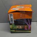 Pack of 4 Solar Powered Spotlights Outdoor Waterproof for Tree, Flag, House, Ground Landscape Bright Sunset Spot Lights for Outside Yard, Garden, Lawn, Driveway with Adjustable Lamp & Panel, Cool White