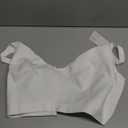 Sheroine Women's Cotton Wirefree Plus Size Unlined Bra Full Coverage Non-Padded Ultrathin Comfort Everyday Soft Bras (50D, White)