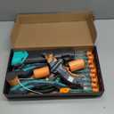 JOYIN Kids Bow and Arrow Set, LED Light Up Archery Toy Set with 9 Suction Cup Arrows, Target & Arrow Case, Indoor and Outdoor Hunting Play Gift Toys for Kids, Boys & Girls Ages 6-12 (Aqua Blue)