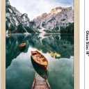Americanflat 12x18 Poster Frame with Shatter-Resistant Glass - Signature Collection - Gallery-Style Frames Made of Engineered Wood - Photo Frame for Wall Display - Natural Oak