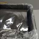 Suhaco Side Entry Litter Box Large Stainless Steel, High Walls Deep Kitty Litter Boxes with High Side Removable Lid, Litter Mat and Scoop Included for Medium & Large Cats (Tall Black)