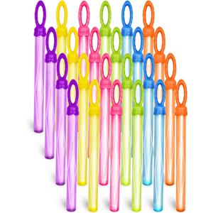 JOYIN 24 Pack 14 Big Bubble Wands Bulk Leaf Blower Bubble (2 Dozen) for Summer Toy, Outdoor/Indoor Activity Use, Easter, Party Favors Supplies for Kids