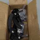 Wheelchair Brake(Left/Right),Wheel Lock, Push, Reversed,High Mount Pull (Curved Handle),W/Tools and 1"Wheel Lock Clamp,Aluminums,for Ki Mobility and Sunrise Wheelchair. Replacement Parts,1Pr,Black.