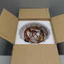 Plug in Pendant Light Hanging Lamp: Kitchen Pendant Lighting Clear Glass Pendant Light, Pendant Lights for Kitchen Island, Bedroom, Dining Room, Living Room, E26 No Bulb (Brown)