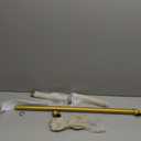 Industrial Pipe Clothing Rack, Wall Mounted, Vintage Retail Garment Rack Display Rack, Metal Commercial Clothes Racks, Iron Clothing Rod, Laundry Room (31in, Gold)