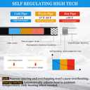 Kingdder Heat Tape for Water Pipes, Roof Snow Deicing Heating Cable, Self Regulating Temperature for Pipe Freeze Protection 120V 7.5Watts/Ft(1 Pc,150 Ft)