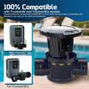 New R0693900 Salt Cell Assembly Replacement for Jandy Pro Series TruClear TRUCLEAR11K/ 11KU Salt Water Pool Chlorinator System- Noble Metal Coated Titanium Blades & Seal Gasket, 50% Chlorine Savings