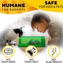 Humane Mouse Trap (2-Pack) Ultra-Sensitive Catch & Release Live Mice Traps Fast Home, Indoor & Outdoor Control Safe for Kids & Pets Reusable No-Kill Design
