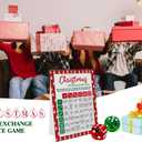 Exchange Dice Game, One Instruction Standing Sign with 2 Dice, Christmas Group Party Game, Xmas Gift Swap Game-SDGE02