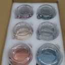 NETANY 6-pack 8oz Glass jars with Airtight Lids, Overnight Oats Containers with Lids, Wide mouth Mason Salad jars, Glass Food Storage Containers for Snacks Yogurt Spice Sugar
