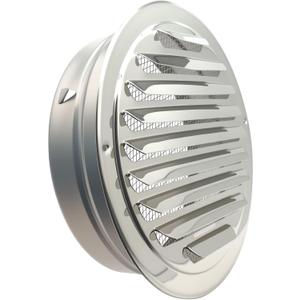 8 Inch Round Air Vent Stainless steel Louver Grille Cover White Soffit Vent with Built-in Screen Mesh for Kitchen/Bathroom/Study-Room/Office Ventilation [FDXGYH]