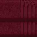 BOUTIQUO 100% Cotton 2 Pack Bath Towel Set 28x55, Eco-Friendly Large Bath Towels, Compact Quickdry Lightweight Soft & Highly Absorbent Bath Towel, Ideal for Everyday Gym Travel Camp Pool - Burgundy