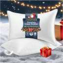 COZSINOOR Goose Down Feather Pillows Queen Size - Hotel Bed Pillow for Sleeping Set of 2, Soft 600 TC Cotton Cover, Fluffy Support Surround Fill Down Alternative for Back, Stomach, Side Sleepers