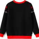 Disney Stitch Christmas Family Matching Snow Sweater Funny Holiday Long Sleeve Crew Neck Pullover Tops Festival Party Sets (Teal, L)