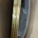 YALLOVE 10 PCS 14 Inch Floral Hoop Table Centerpiece, Gold Metal Wreath Ring Stand with Crystal Clear Acrylic Base for Balloon and Flower Decoration, Flower NOT Included