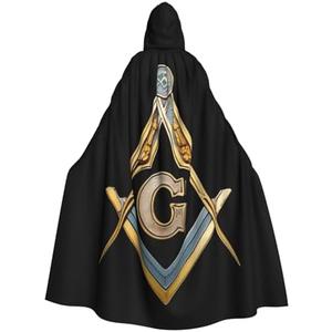 Halloween Witch Wizard Hooded Cloak Oversized Cosplay Cape for Adults, Christmas Party Costume Robe for Festivals & Gifts