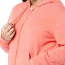 Amazon Essentials womens Fleece Full-Zip Hoodie (Coral, L)