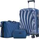 Cosbarn Luggage Sets 3 Piece Suitcases with Wheels, Suitcase Set, ABS+PC Hardshell Luggage with Phone Holder, Lightweight Carry on Luggage with TSA Lock Spinner Wheels