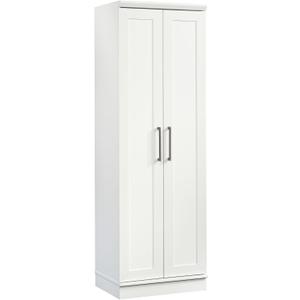 Sauder HomePlus Storage Cabinet/ Pantry cabinets, Soft White finish, L: 23.31" x W: 17.01" x H: 70.91"