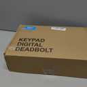 Veise Fingerprint Door Lock Set, Keyless Entry Door Lock, Front Handle Set, Electronic Keypad Deadbolt with Lever Handle, 2 Keys, Auto-Locking, One-time Codes, Easy to Install, Oil Rubbed Bronze