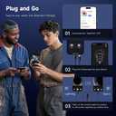 Endoscope Camera with Light, Dual-Lens 1920P HD Borescope with 8+1 Adjustable LED Lights, IP67 Waterproof Inspection Camera 16.5FT Semi-Rigid Snake Camera for iOS & Android (2 Interface)