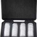 Coin Case Contains 60 Pcs Clear Plastic Coin Capsules, up to 40mm Coin Collection American Silver Eagle Liberty Coin17/20/25/27/30/33/38/40mm