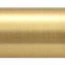 Zeerobee Curtain Rods for Windows 32 to 144, Brushed Gold Curtain Rod, Adjustable 1 Inch Heavy Duty Outdoor/Indoor Modern Drapery Pole, 32"-144"