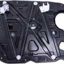 Power Window Regulator with Panel (Motor Not Included) 82481-C2010 Compatible with 2015-2019 Hyundai Sonata | Front Right Passenger Side