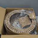 Rattan Ceiling Light Fixture, 3 Light Bohemian Modern Woven Ceiling Light, Boho Flush Mount Ceiling Light for Bedroom Living Room Dining Room, Bulb NOT Included (Gold)