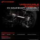 A-Premium CV Axle Shaft Assembly Compatible with Mini Cooper Base 2002 2003 2004 2005 2006 2007 2008 L4 1.6L Naturally Aspirated, Automatic CVT Transmission, Front Left Driver Side