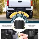 Trumgeta Pair All Black Rear Bumper Crossmember End Caps for 4th Gen Toyota Tacoma Accessories 2024 2025 2026 Waterproof Rubber Stopper Cover Protection