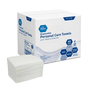 MED PRIDE Disposable Dry Wipes for Adults, Hospital Grade Washcloths, Soft and Absorbent, Ideal for Incontinence Care, 800 Count, 11in X 12in