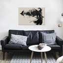 Japanese Samurai Wall Art for Living Room Bedroom - Japanese Picture Canvas Prints Samurai Poster Framed Artwork Ready to Hang(18''H x 24''W)