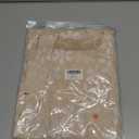 PRSFPN Women's Ruffle Hem Jacquard Dress Casual Sleeveless Tank Floral Mini Dress Smock Wedding Guest Dresses (Beige, XX-Large)