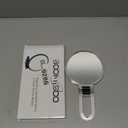 Danielle Creations 5.5-Inch Folding 2-Sided Hand Mirror, 10x Magnification, Acrylic (Clear)