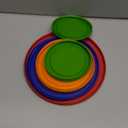 Replacement Lids for Pyrex Glass Food Storage Containers Round Plastic (2) 7202-PC 1 Cup Green (2) 7200-PC 2 Cup Orange (2) 7201-PC 4 Cup Blue (1) 7402-PC 6/7 Cup Red (Bundle 3)