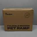 2026 Upgraded Dog Ramp for Couch, Foldable Small Dog Ramp for Sofa, 4 Adjustable Height from 13'' to 21", Portable Stable Pet Steps with Non-Slip Pad, Pet Ramps Use for Sofa Couch Stairs (A-wood Color)