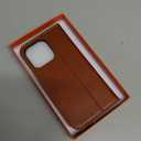 SHIELDON Case for iPhone 13 Pro 5G, Genuine Leather Folio Wallet Magnetic Shock Absorbing Case RFID Blocking Credit Card Holder Kickstand Compatible with iPhone 13 Pro 6.1" - Retro Brown