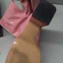 Pomoxikn Women's Knee High Boots Chunky Heel GoGo Boots for Women Square Toe Platform Boots Go Go for Fall Winter Size 11