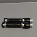 NAHSHON 2 Pack Mini Light Sabers for Kids, 2-in-1 Retractable Light Up Sword Toy for Boys and Adults, Red Blue Lightsaber Role-Play Accessory for Play Fighting, Halloween Cosplay