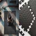 3x6 Feet Interlocking Foam Floor Mats (18-Pack) - 0.4"10mm Thick Gym Mats for Home Workouts, Exercise & Play - Puzzle Tiles for Home Gym, Yoga, Kids Area.