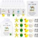 Fumete 50 Set Employee Appreciation Gifts Bulk for Coworkers Thank You Staff Gift Animal Pun Inspirational Note Cards Funny Resin Ducks Stars Whales Turtles Owls Office Pocket Favors