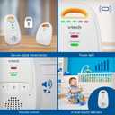 VTech Upgraded Audio Baby Monitor with Rechargeable Battery, Long Range, and Crystal-Clear Sound