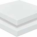 Frienda 2 Pack 2" x 20" x 20"Upholstery High Density Foam Cushion Replacement Square Cut to Size Foam Couch for Chair Couches Padding Shipping Packing DIY Cosplay Projects(White)