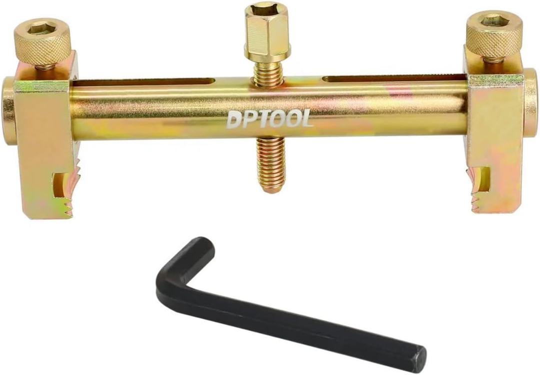 DPTOOL Harmonic Balancer Puller Set Crankshaft Pulley Removal Tool Universal Ribbed Auxiliary Drive Belt Pulley Puller Remover Tool for A/C Unit Water Pumps, Crankshafts and Alternators Pulleys