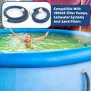 2 Pack 1 1/2 Pool Hose for Above Ground Pools 6ft&3ft Long Pool Pump Replacement Filter Hoses 1.5" EVA Swimming Pool Filter Hose for Filters Pumps, Saltwater Systems and Sand Filters (Blue)
