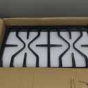 Criditpid WB31X27151 Side Grate & WB31X24738 Center Griddle Plate Kit Replacement Parts for GE Stoves, General Electric Gas Range Burner Grate for JGBS66REKSS JGB735SPSS JGBS86SPSS, 2+1 Pack.